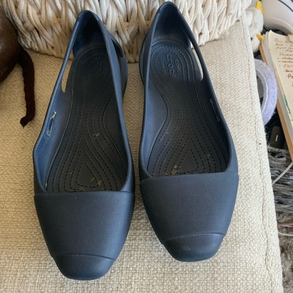 Crocs navy blue slip ons​ - Picture 3 of 4